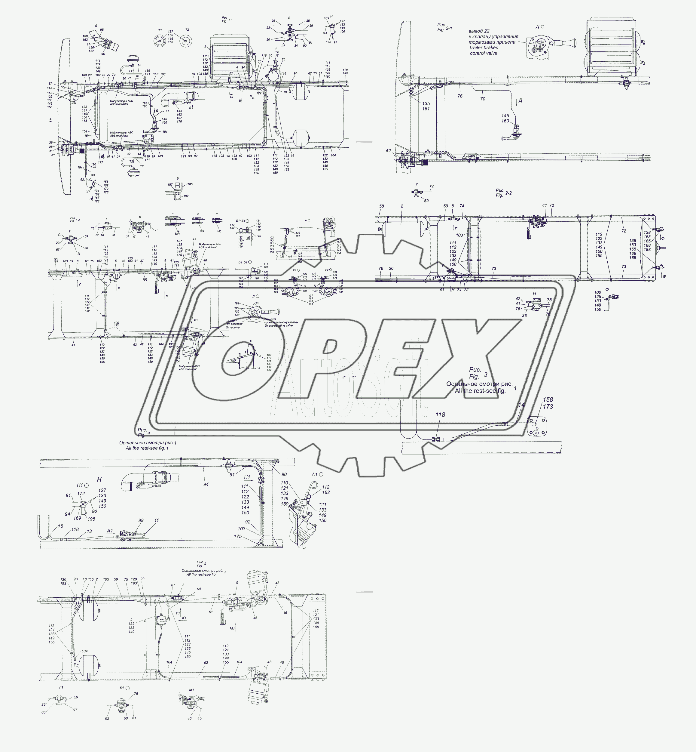 4308-3500006-22 Установка пневмотормозов